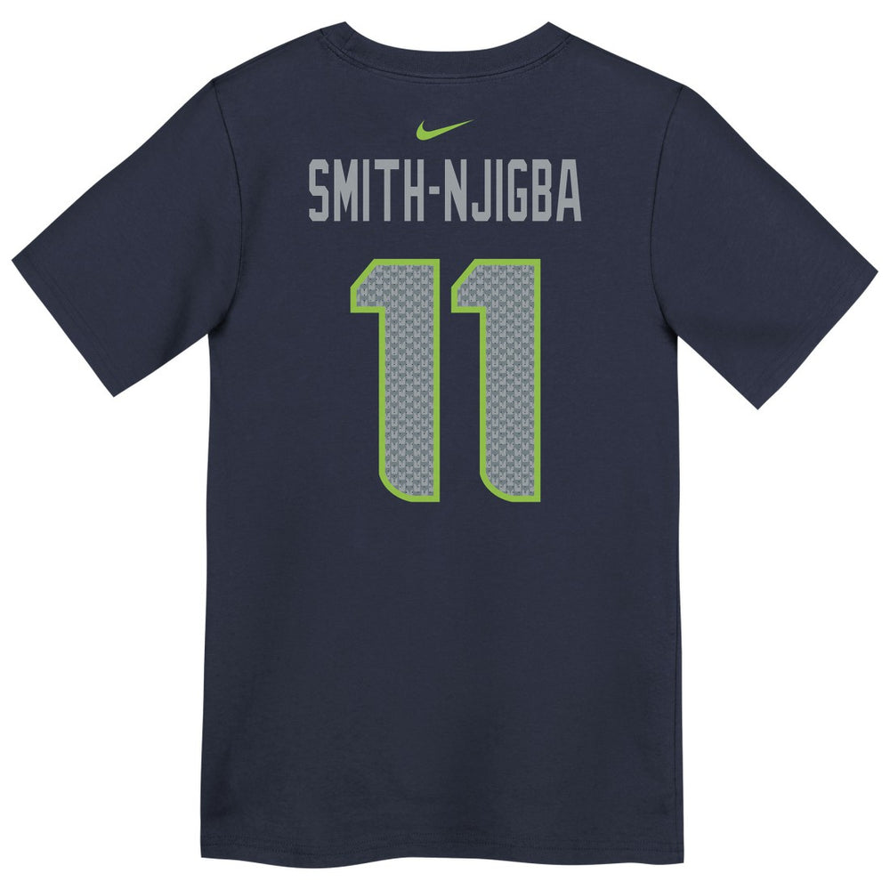 Jaxon Smith-Njigba  Preschool Super Bowl LX Patch Name & Number T-Shirt - Seattle Seahawks T-shirts