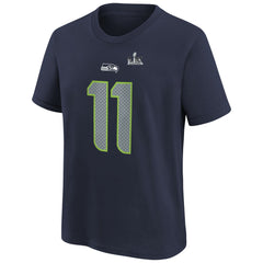 Jaxon Smith-Njigba  Youth Super Bowl LX Patch Name & Number T-Shirt - Seattle Seahawks T-shirts