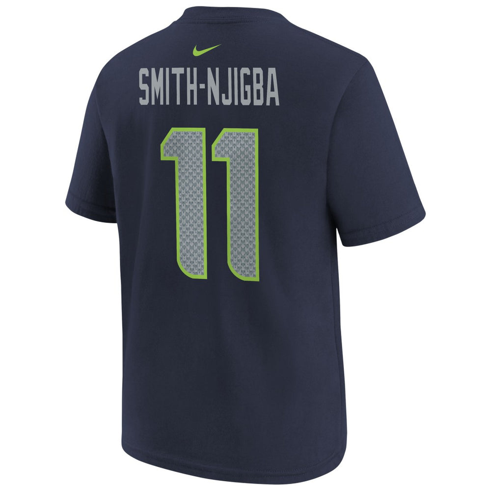 Jaxon Smith-Njigba  Youth Super Bowl LX Patch Name & Number T-Shirt - Seattle Seahawks T-shirts