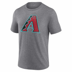 Gray Arizona Diamondbacks Heritage Personalized Any Name & Number Tri-Blend T-Shirt