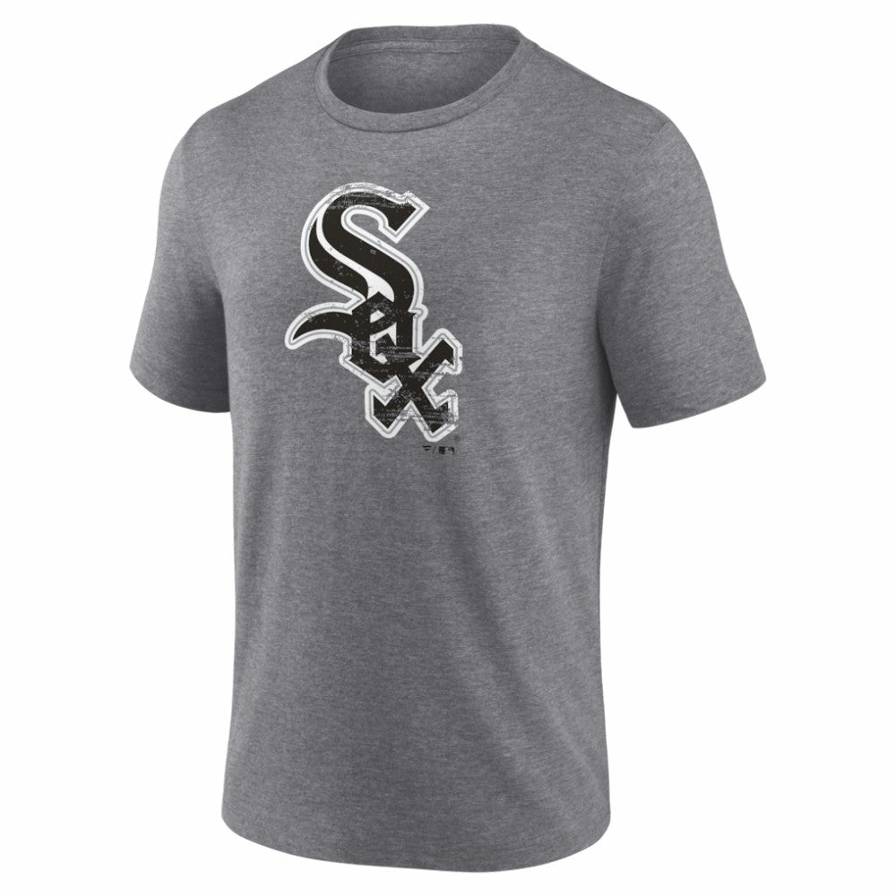 Gray Chicago White Sox Heritage Personalized Any Name & Number Tri-Blend T-Shirt