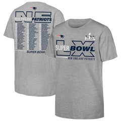 Youth Super Bowl LX Roster T-Shirt - New England Patriots T-shirts