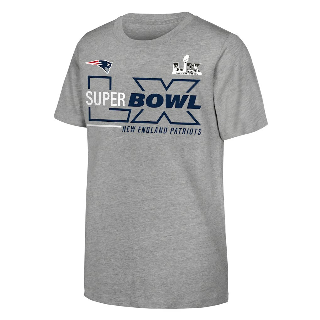 Youth Super Bowl LX Roster T-Shirt - New England Patriots T-shirts