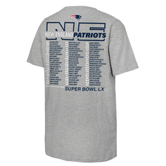 Youth Super Bowl LX Roster T-Shirt - New England Patriots T-shirts