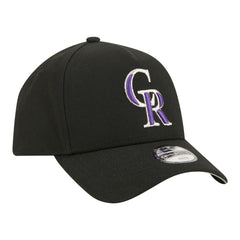 Black Colorado Rockies New Era Youth 9FORTY A-Frame Adjustable Hat