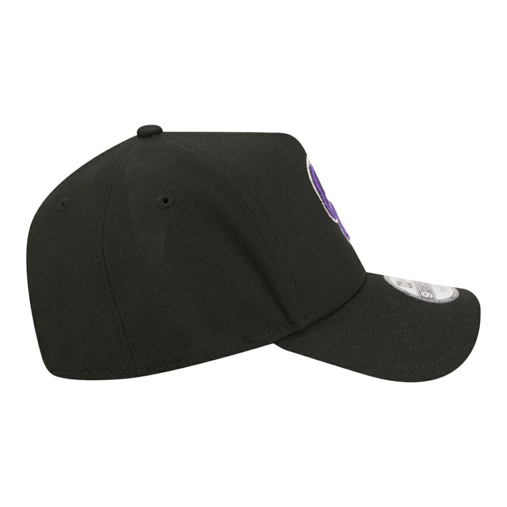 Black Colorado Rockies New Era Youth 9FORTY A-Frame Adjustable Hat