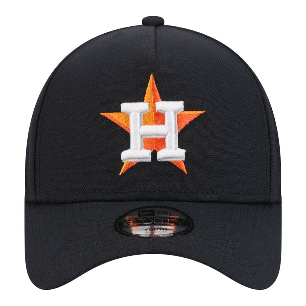 Navy Houston Astros New Era Youth 9FORTY A-Frame Adjustable Hat
