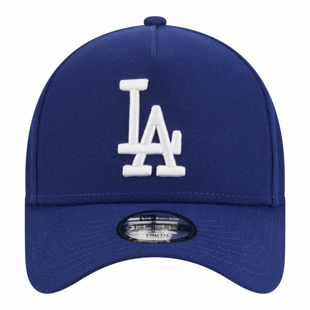 Royal Los Angeles Dodgers New Era Youth 9FORTY A-Frame Adjustable Hat