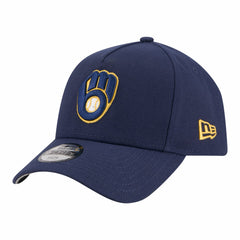 Navy Milwaukee Brewers New Era Youth 9FORTY A-Frame Adjustable Hat