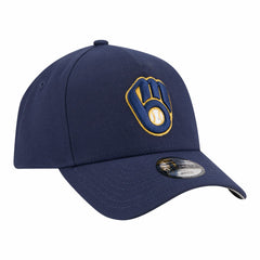 Navy Milwaukee Brewers New Era Youth 9FORTY A-Frame Adjustable Hat