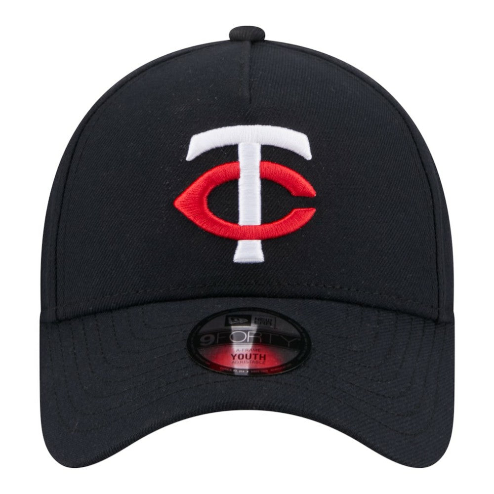 Navy Minnesota Twins New Era Youth 9FORTY A-Frame Adjustable Hat