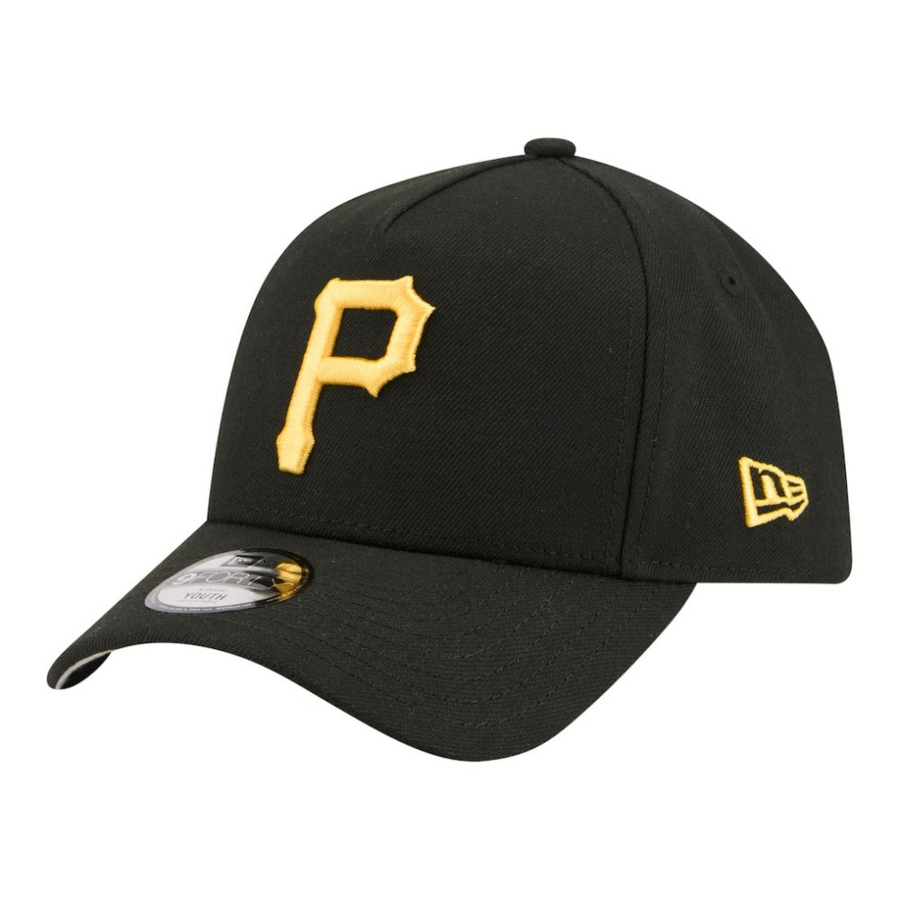 Black Pittsburgh Pirates New Era Youth 9FORTY A-Frame Adjustable Hat