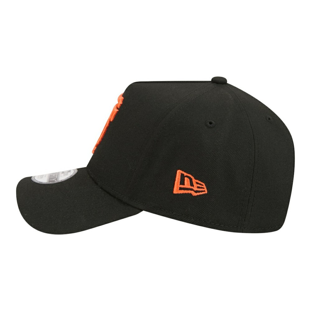 Black San Francisco Giants New Era Youth 9FORTY A-Frame Adjustable Hat