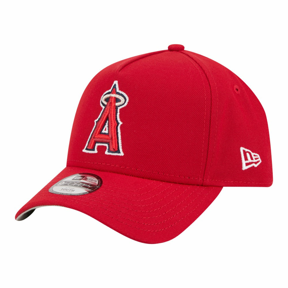 Red Los Angeles Angels New Era Youth 9FORTY A-Frame Adjustable Hat