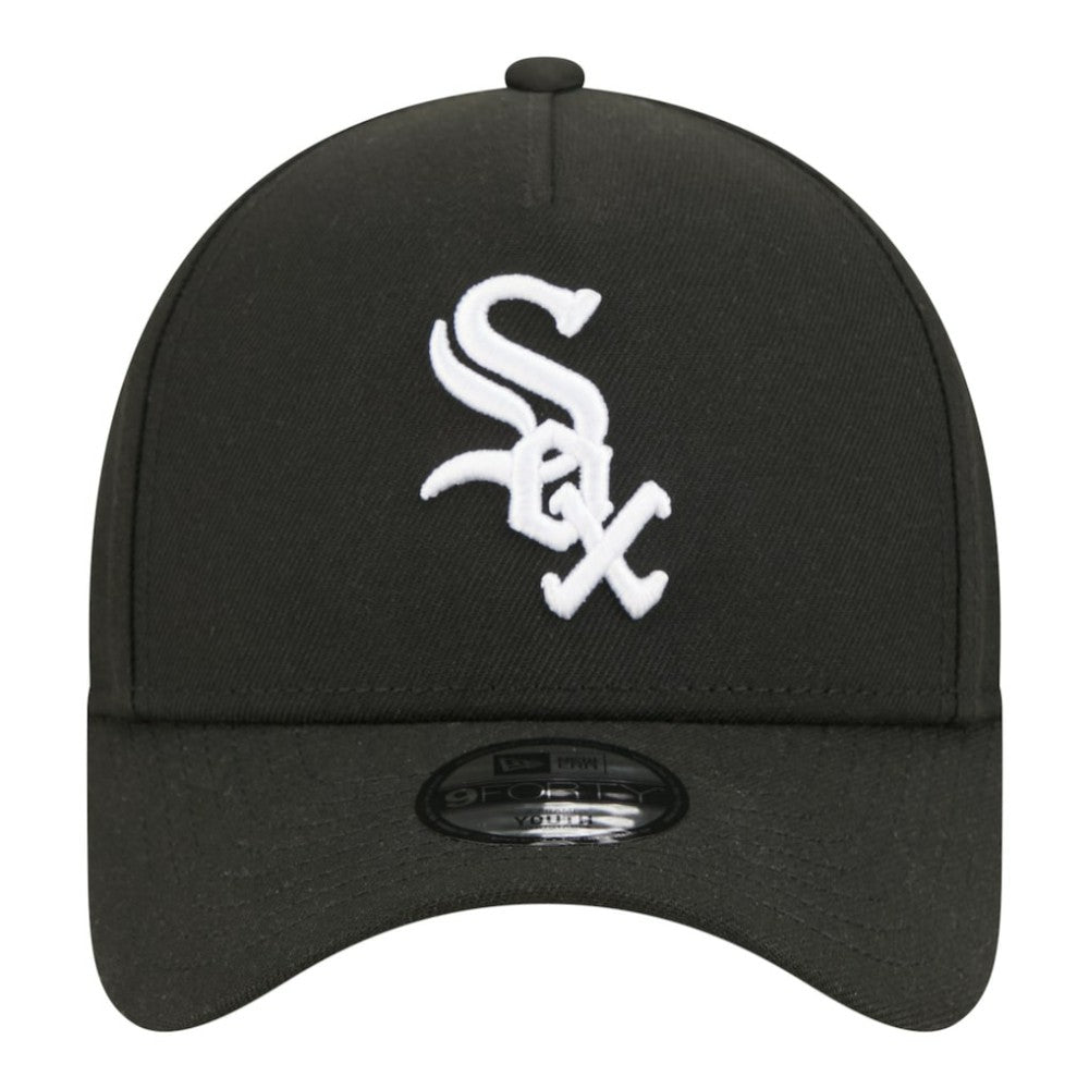 Black Chicago White Sox New Era Youth 9FORTY A-Frame Adjustable Hat
