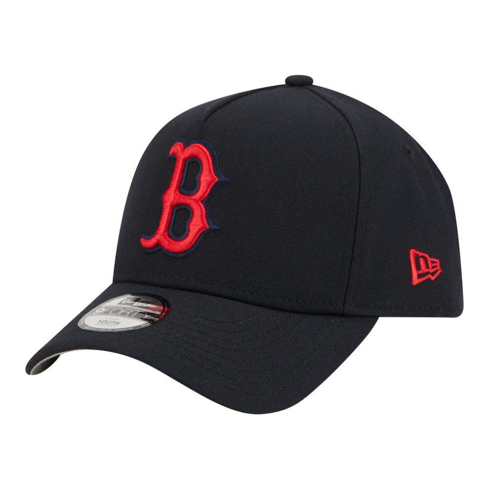 Navy Boston Red Sox New Era Youth 9FORTY A-Frame Adjustable Hat