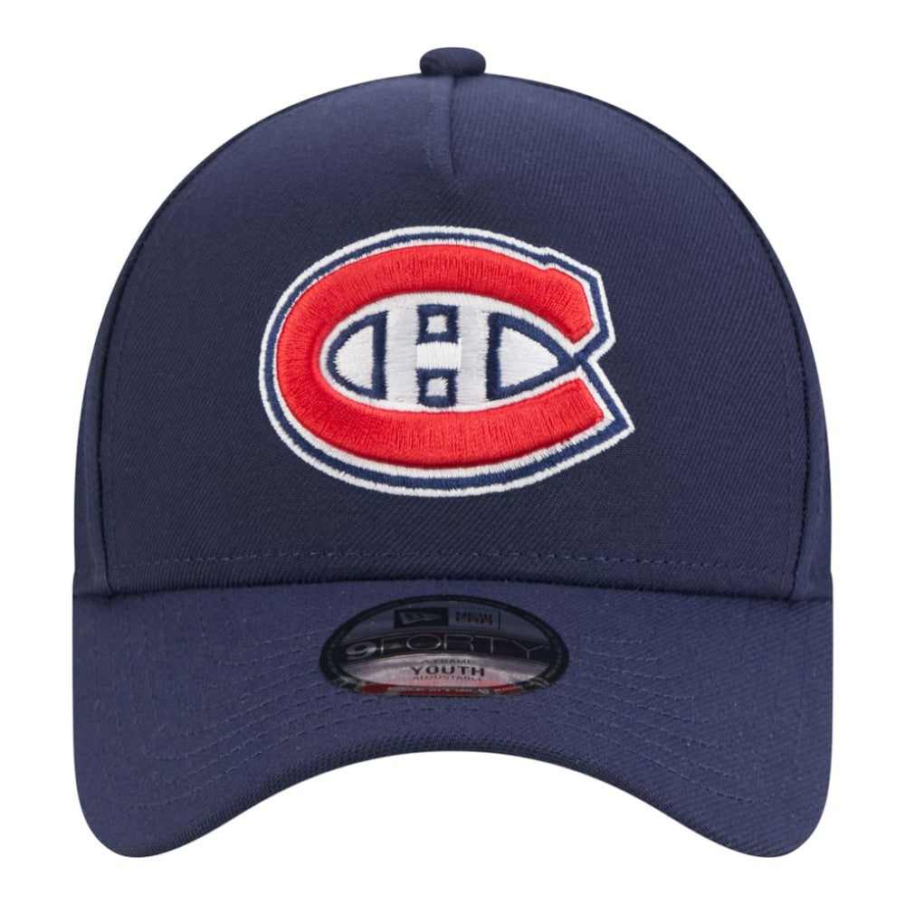 NHL Montreal Canadiens New Era Youth 9FORTY A-Frame Adjustable Hat