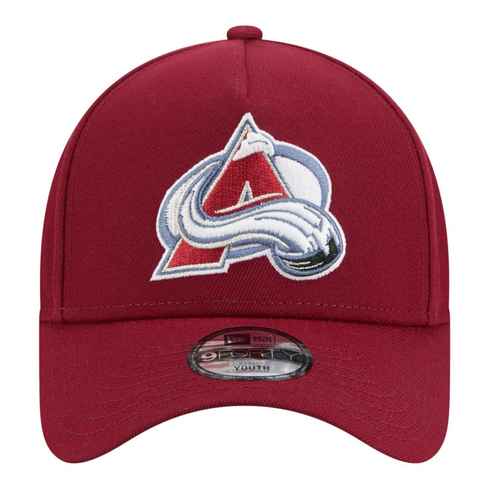 NHL Colorado Avalanche New Era Youth 9FORTY A-Frame Adjustable Hat