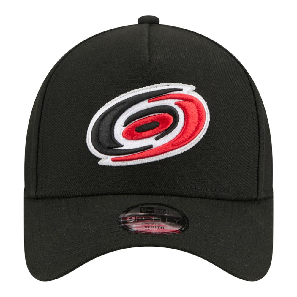 NHL Carolina Hurricanes New Era Youth 9FORTY A-Frame Adjustable Hat
