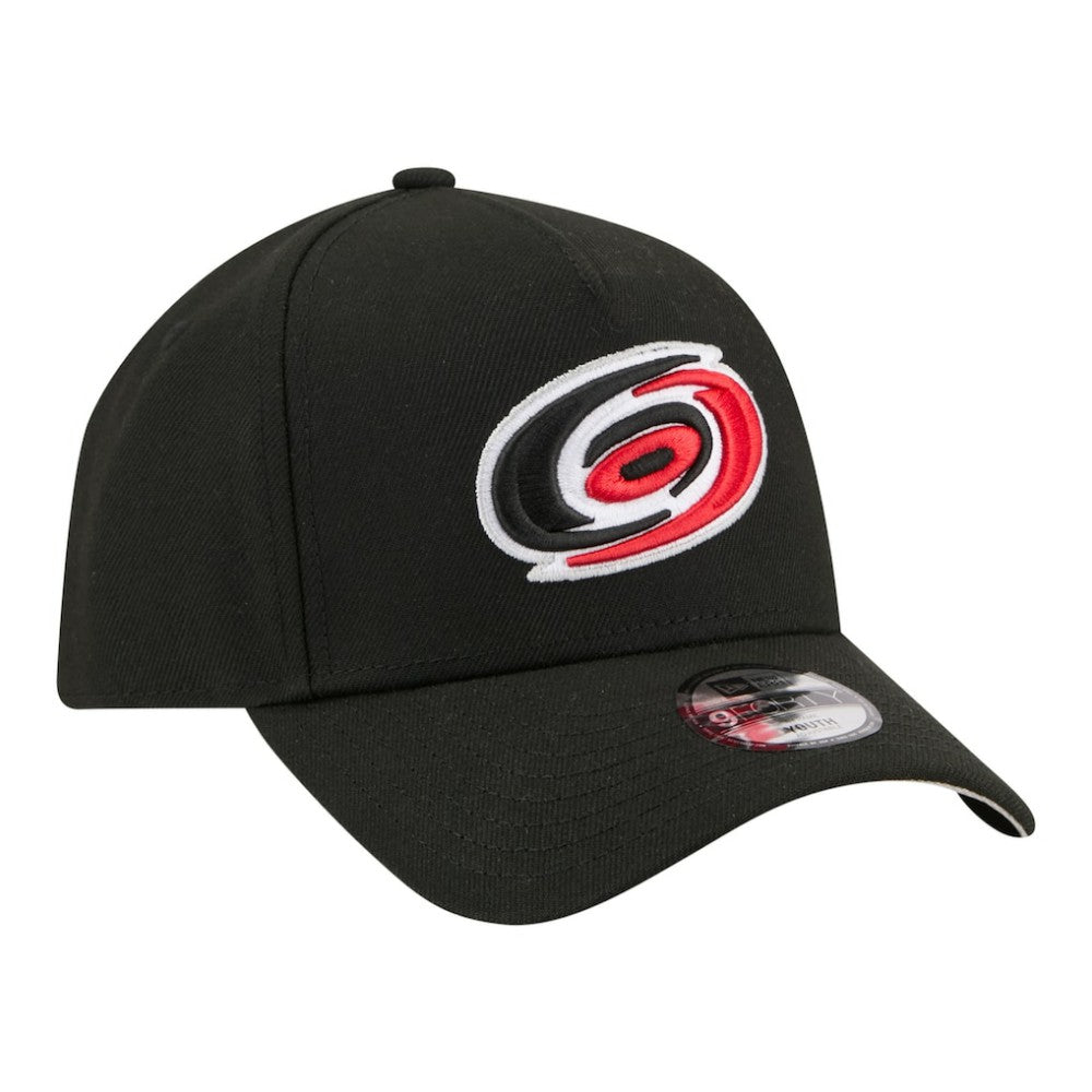 NHL Carolina Hurricanes New Era Youth 9FORTY A-Frame Adjustable Hat
