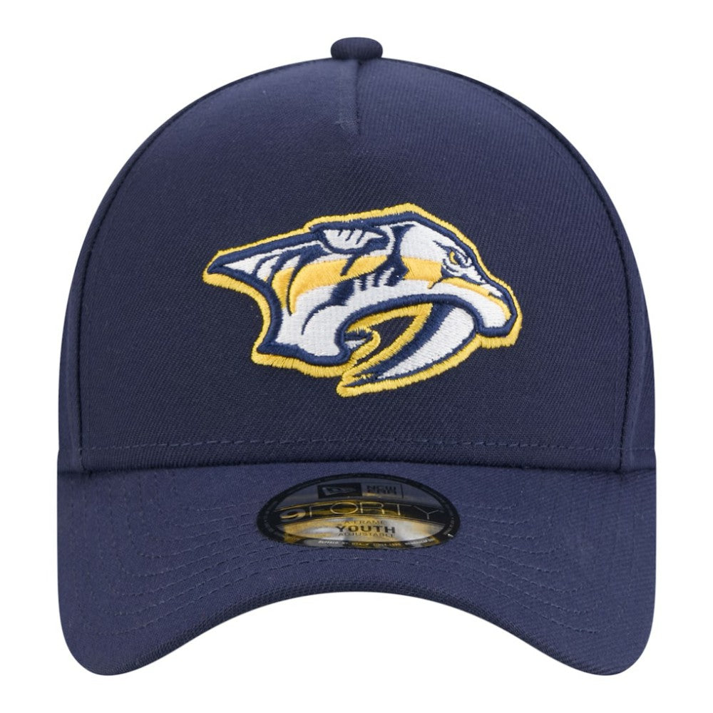 NHL Nashville Predators New Era Youth 9FORTY A-Frame Adjustable Hat