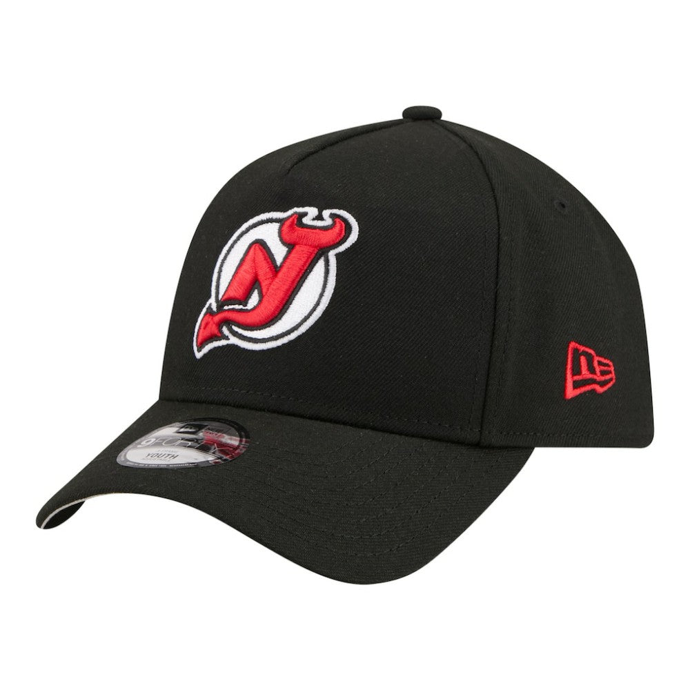 NHL New Jersey Devils New Era Youth 9FORTY A-Frame Adjustable Hat