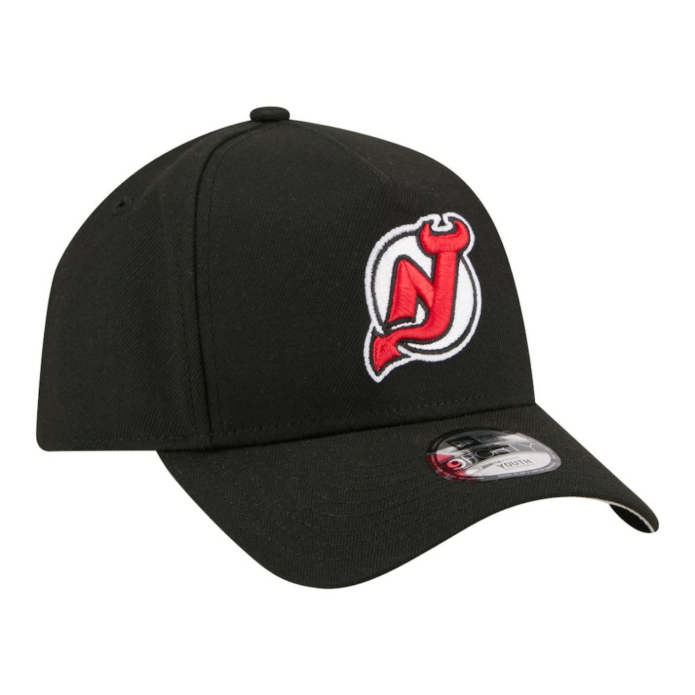 NHL New Jersey Devils New Era Youth 9FORTY A-Frame Adjustable Hat