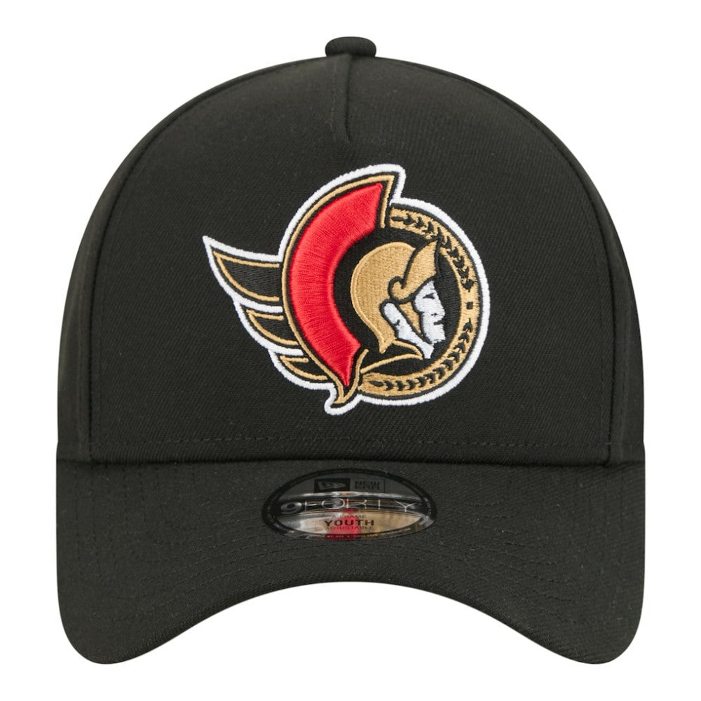 NHL Ottawa Senators New Era Youth 9FORTY A-Frame Adjustable Hat