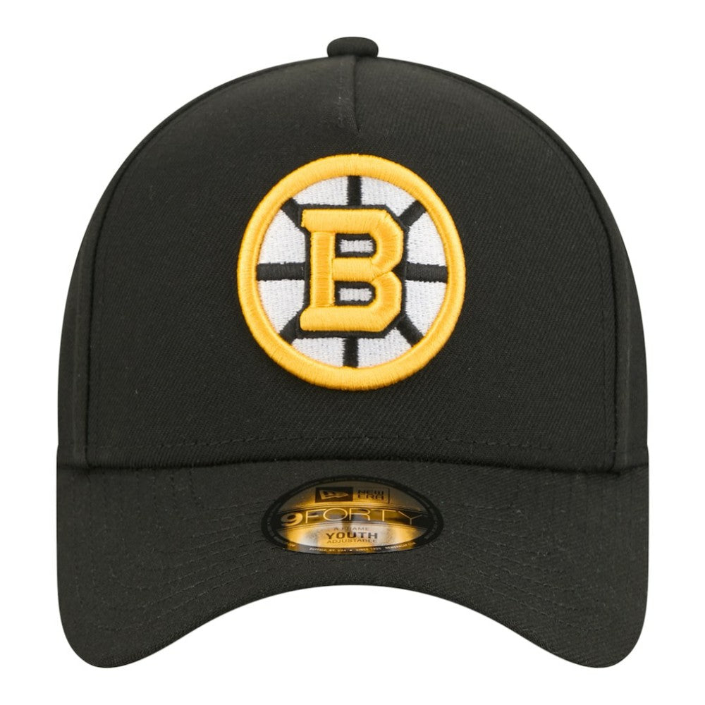 NHL Boston Bruins New Era Youth 9FORTY A-Frame Adjustable Hat