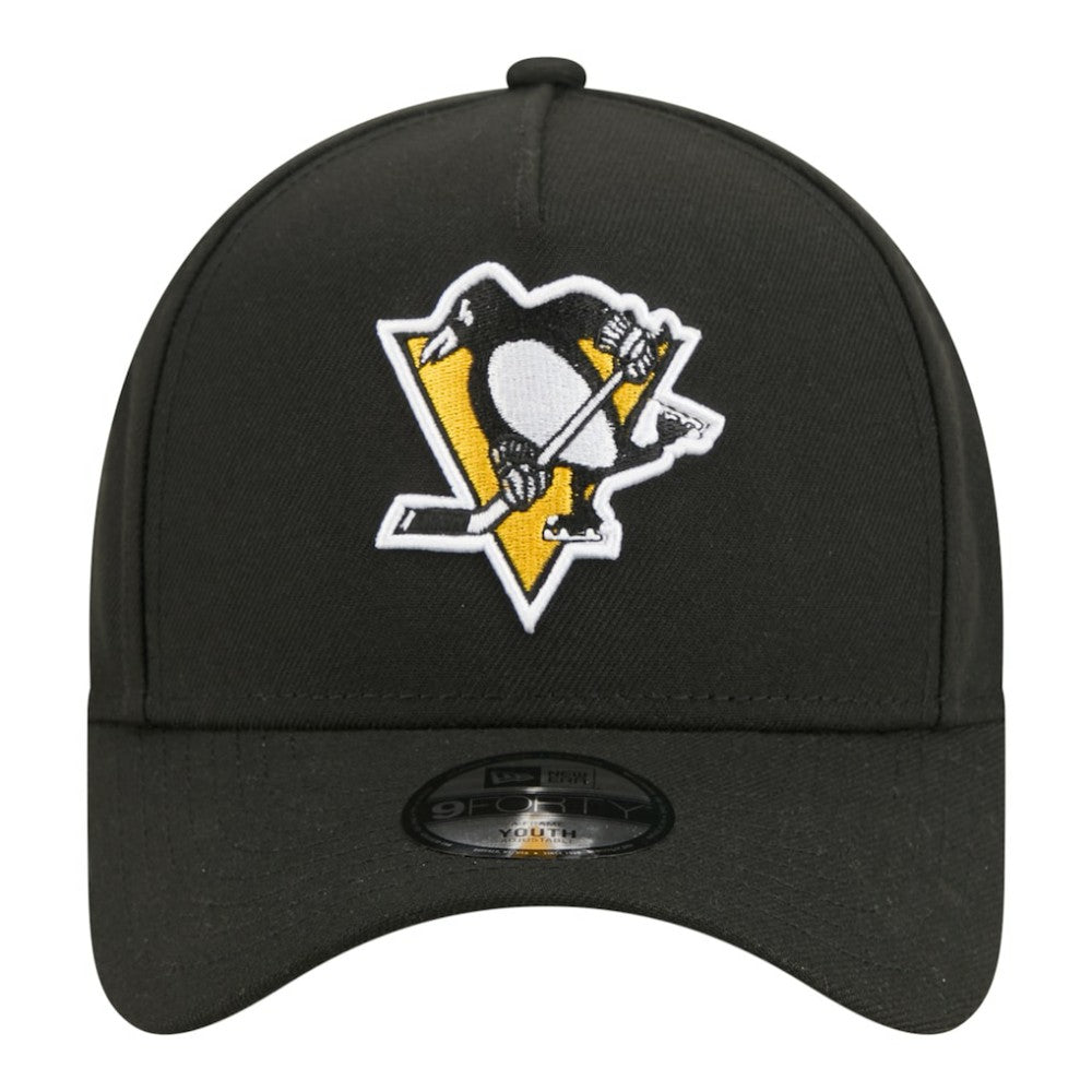 NHL Pittsburgh Penguins New Era Youth 9FORTY A-Frame Adjustable Hat