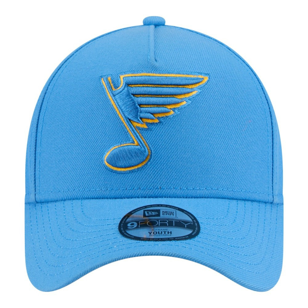 NHL St. Louis Blues New Era Youth 9FORTY A-Frame Adjustable Hat