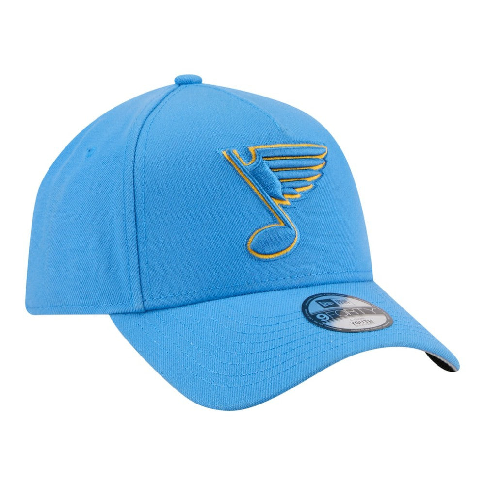 NHL St. Louis Blues New Era Youth 9FORTY A-Frame Adjustable Hat