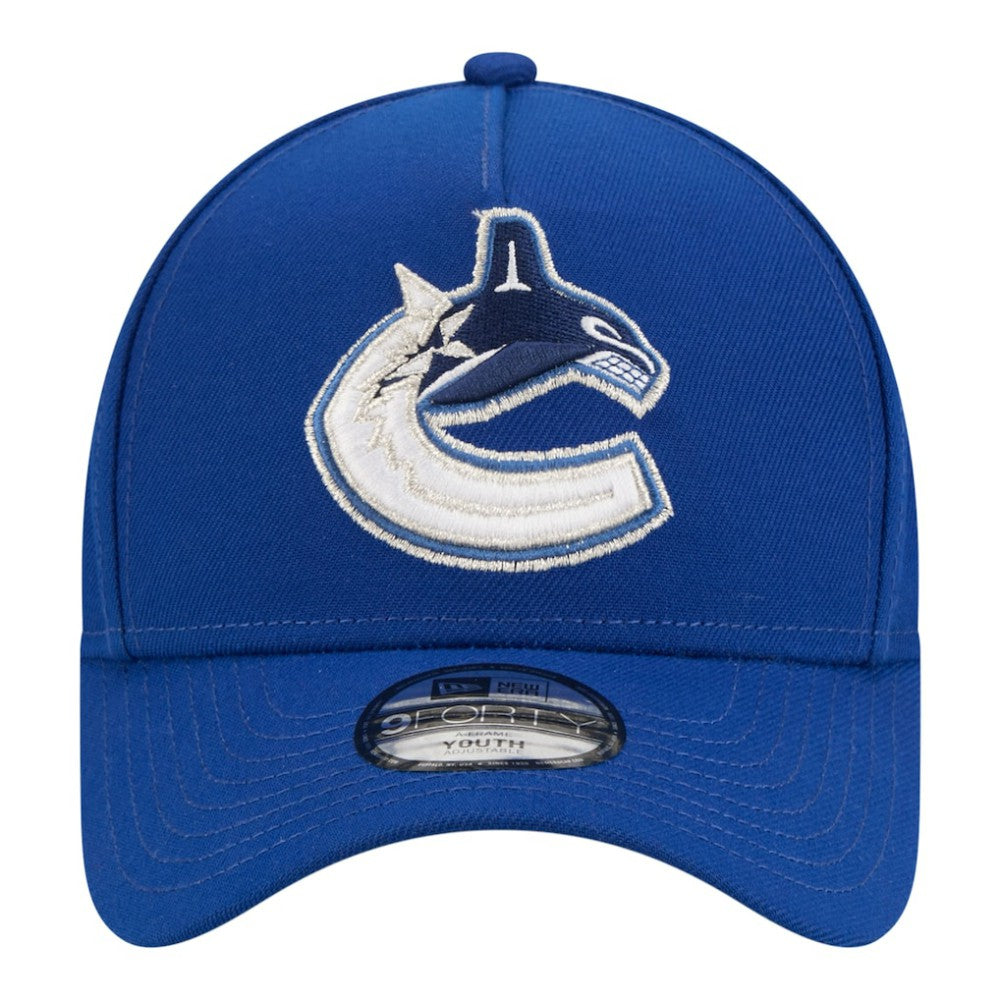 NHL Vancouver Canucks New Era Youth 9FORTY A-Frame Adjustable Hat