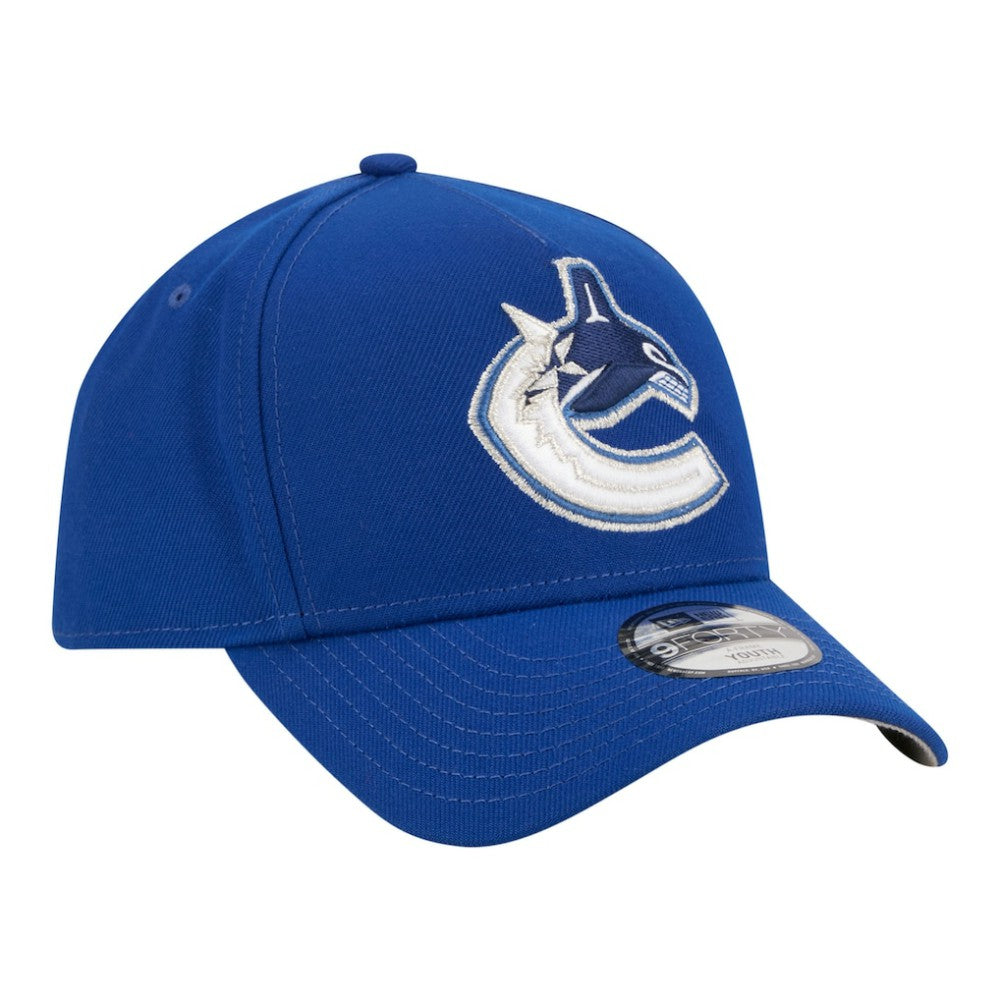 NHL Vancouver Canucks New Era Youth 9FORTY A-Frame Adjustable Hat