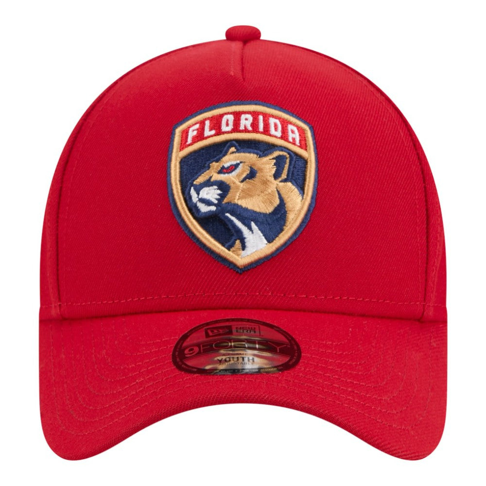 NHL Florida Panthers New Era Youth 9FORTY A-Frame Adjustable Hat