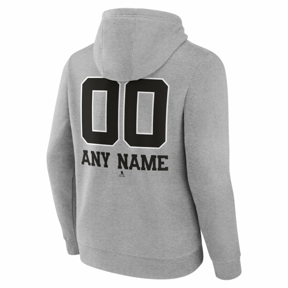NHL Boston Bruins Big & Tall Personalized Name & Number Monochrome Pullover Hoodie
