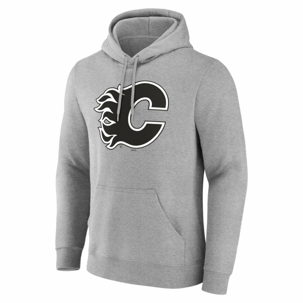 NHL Calgary Flames Big & Tall Personalized Name & Number Monochrome Pullover Hoodie
