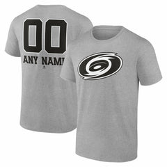 NHL Carolina Hurricanes Big & Tall Personalized Name & Number Monochrome T-Shirt