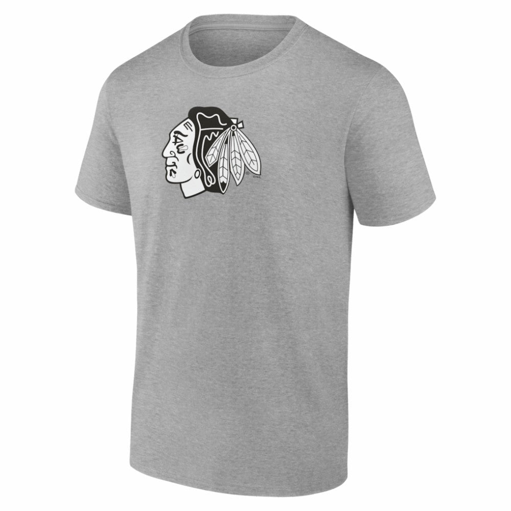 NHL Chicago Blackhawks Big & Tall Personalized Name & Number Monochrome T-Shirt