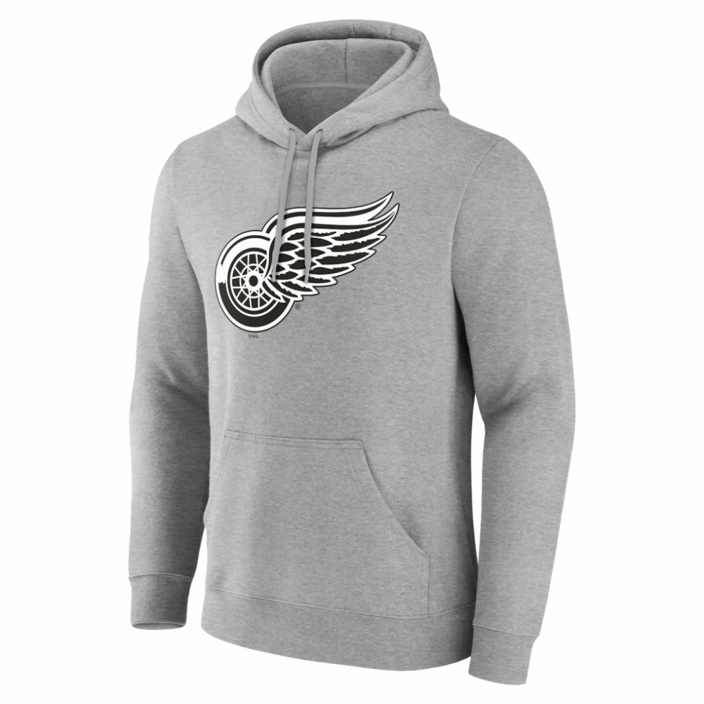 NHL Detroit Red Wings Big & Tall Personalized Name & Number Monochrome Pullover Hoodie