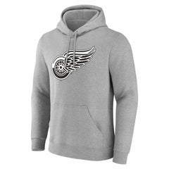 NHL Detroit Red Wings Big & Tall Personalized Name & Number Monochrome Pullover Hoodie