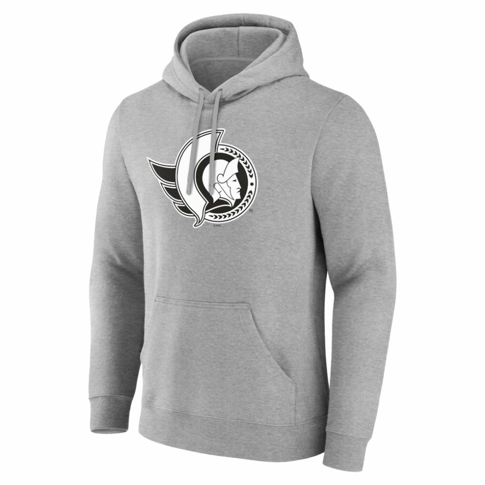 NHL Ottawa Senators Big & Tall Personalized Name & Number Monochrome Pullover Hoodie