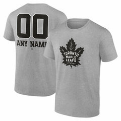 NHL Toronto Maple Leafs Big & Tall Personalized Name & Number Monochrome T-Shirt