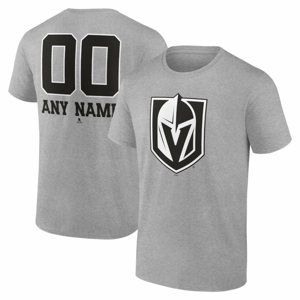 NHL Vegas Golden Knights Big & Tall Personalized Name & Number Monochrome T-Shirt