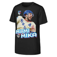 NHL Mika Zibanejad New York Rangers Outerstuff Youth Miami Mika T-Shirt