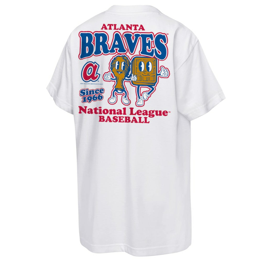 White Atlanta Braves Mitchell & Ness Cooperstown Concession T-Shirt