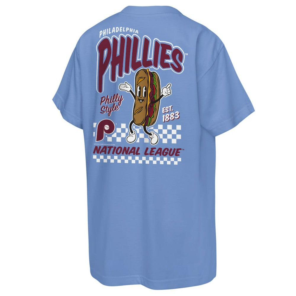 Light Blue Philadelphia Phillies Mitchell & Ness Cooperstown Concession T-Shirt