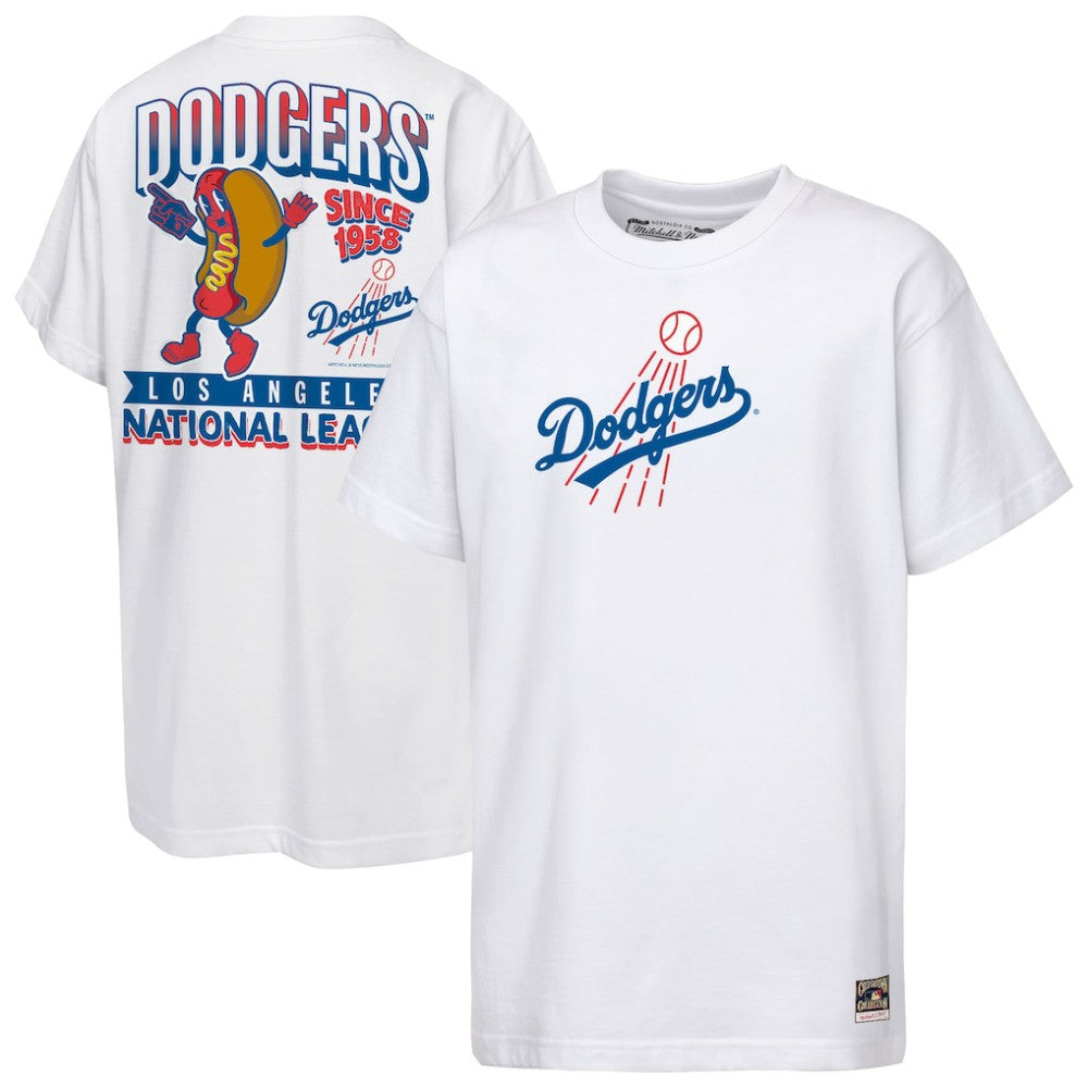 White Los Angeles Dodgers Mitchell & Ness Cooperstown Concession T-Shirt