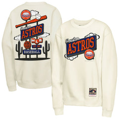 Natural Houston Astros Mitchell & Ness Youth Retro Billboard Sweatshirt