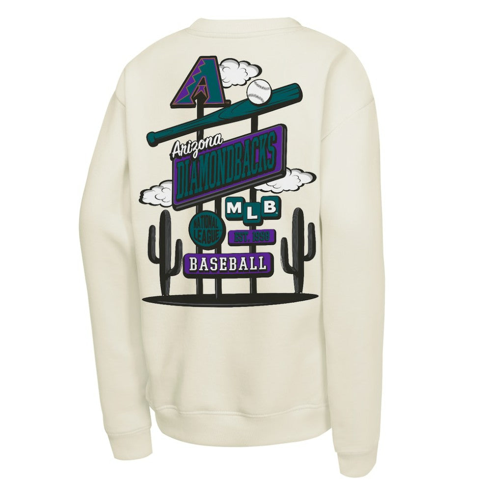 Natural Arizona Diamondbacks Mitchell & Ness Youth Retro Billboard Sweatshirt